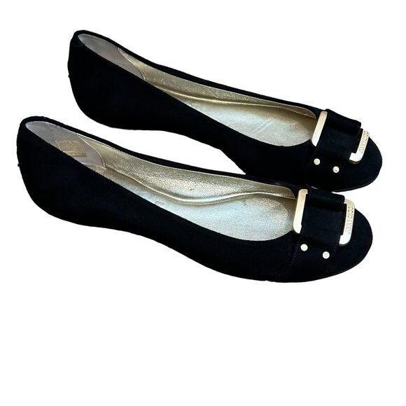 Jimmy Choo 'Morse' Ballerinas, Black Suede Flat, Size 9 - Picture 3 of 12